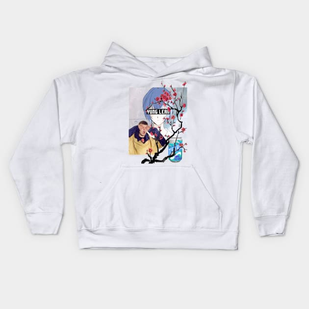 yung lean anime vaporwave aesthetics Kids Hoodie by Simonpeters98